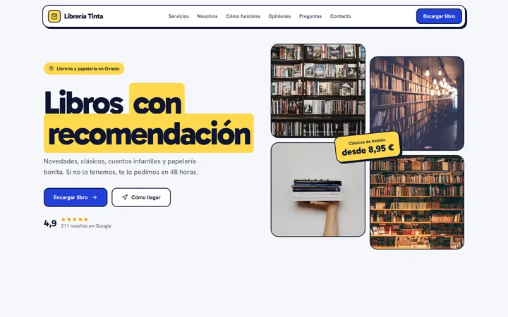 Librería Tinta · Shop